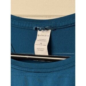 Athleta Teal Striped Racerback Tank Top Athletic Workout‎ Athleisure Women's M